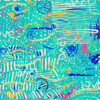 抽象线条印花华亿平台图片