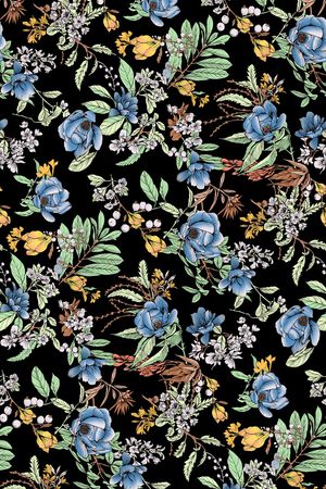 小碎花印花华亿平台图片