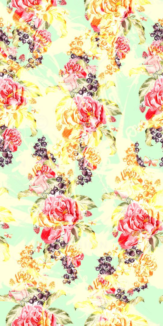 数码花卉类印花华亿平台图片