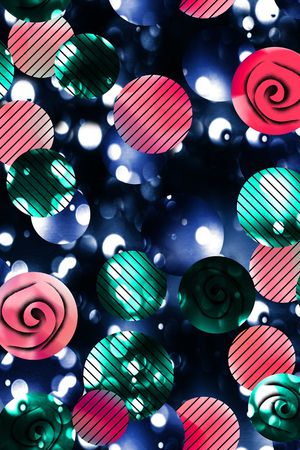 圆形印花华亿平台图片