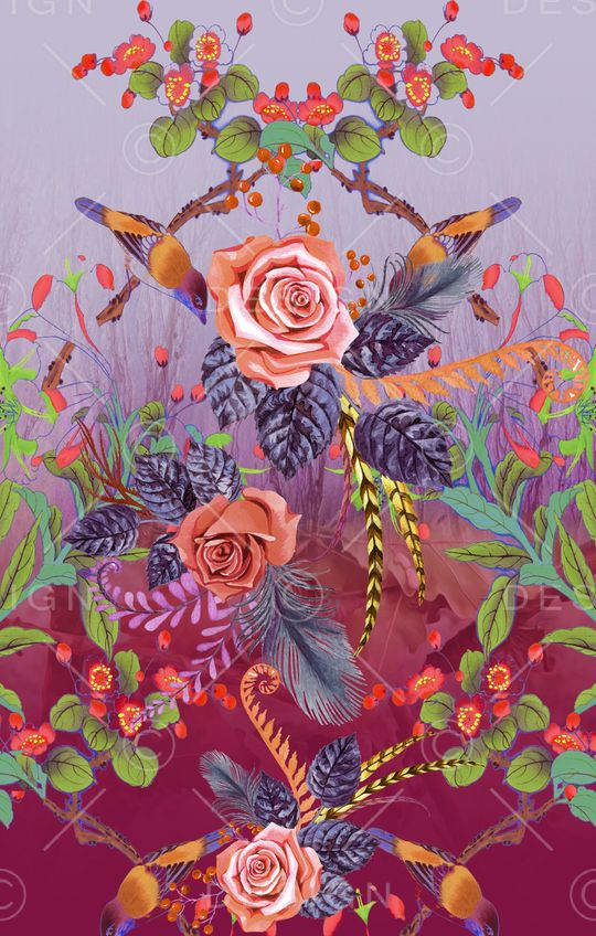 手绘印花华亿平台图片