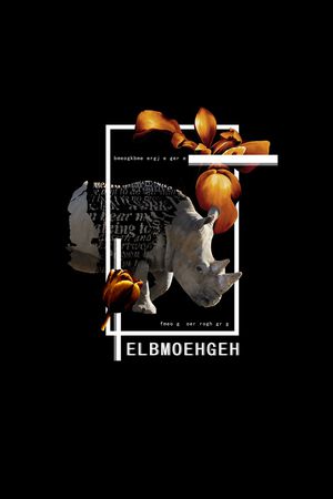 黑白动物印花华亿平台图片