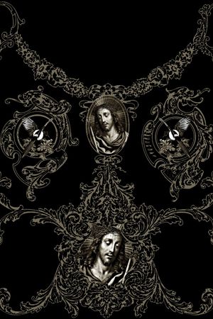 复古花纹印花华亿平台图片