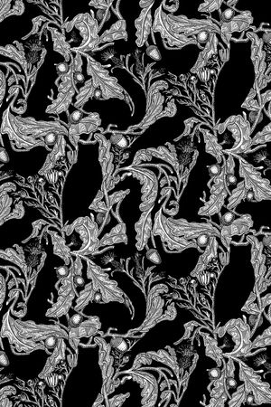 复古卷草印花华亿平台图片