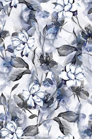 复古花卉印花华亿平台图片