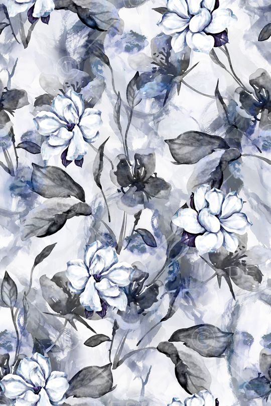 复古花卉印花华亿平台图片