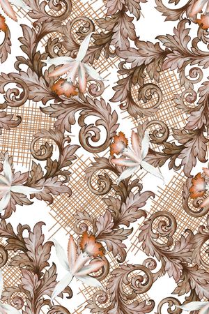 卷草印花华亿平台图片