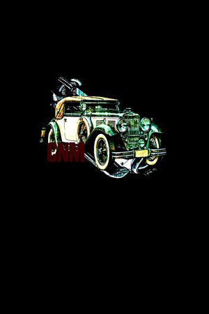 抽象手绘水彩画汽车纹理印花印花华亿平台图片