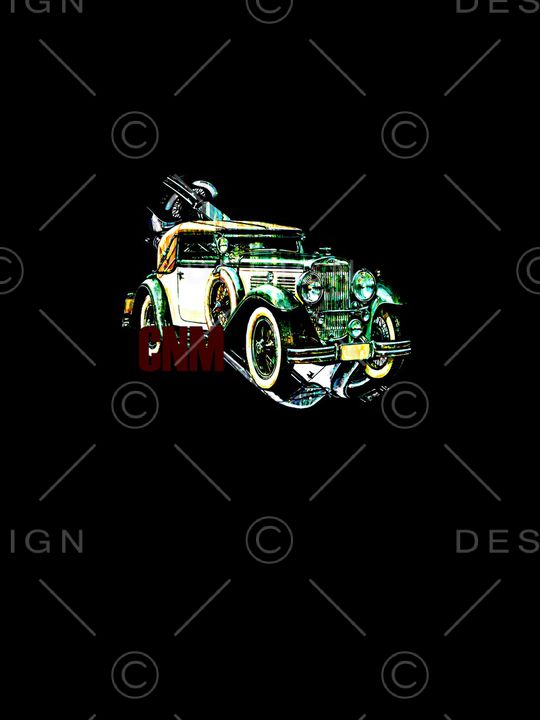 抽象手绘水彩画汽车纹理印花印花华亿平台图片