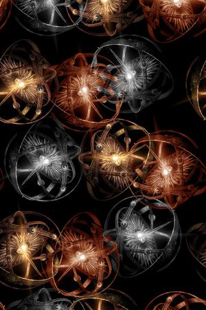 抽象几何纹理圆形印花印花华亿平台图片