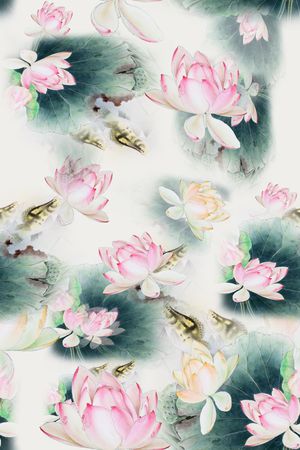 花朵印花华亿平台图片