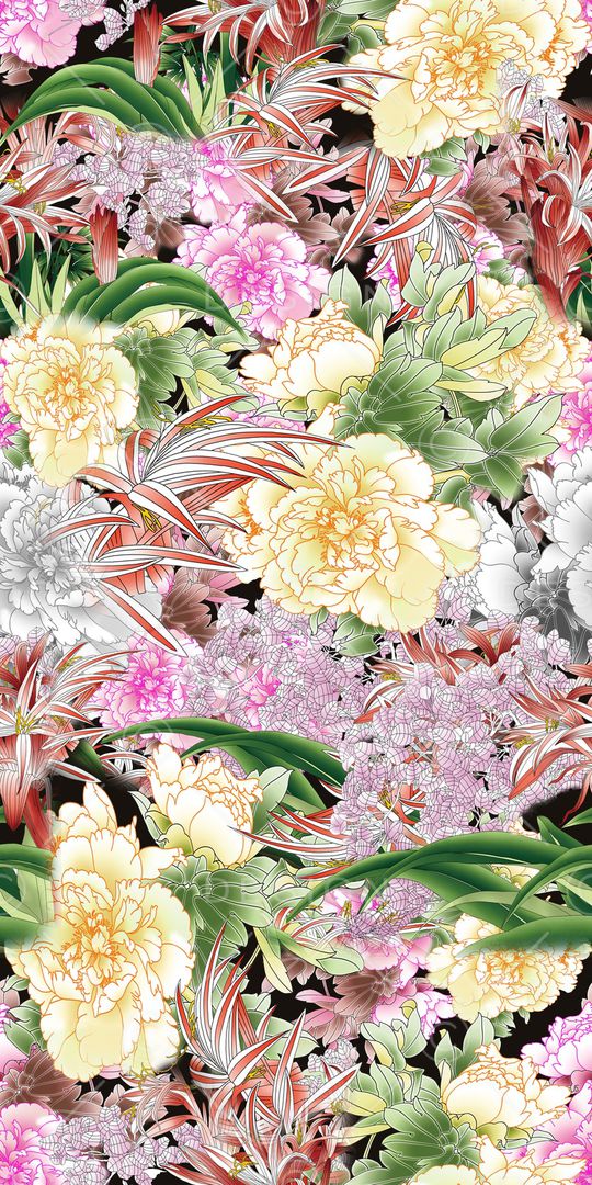 花朵印花华亿平台图片