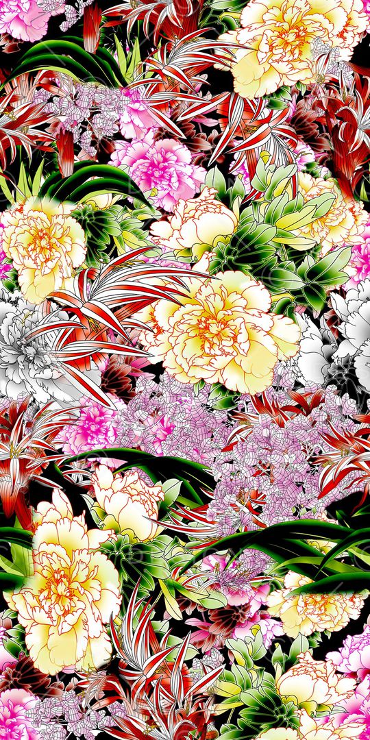 花朵印花华亿平台图片