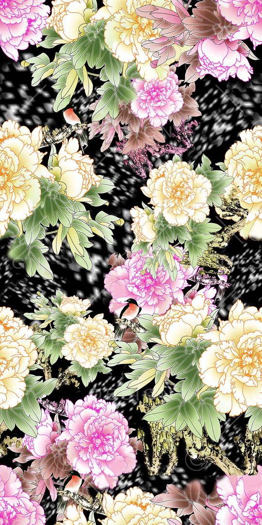 花朵印花华亿平台图片