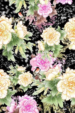 花朵印花华亿平台图片