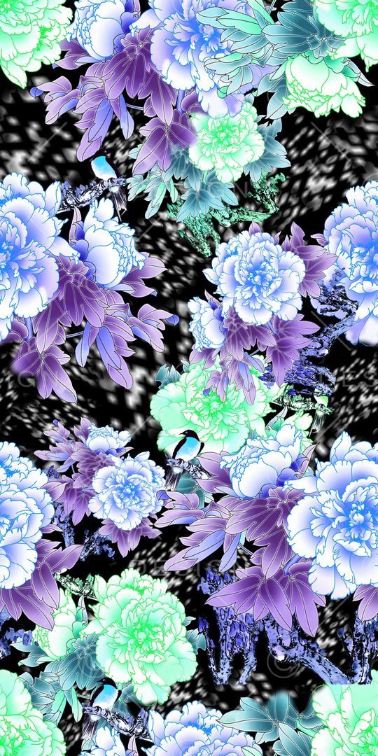 花朵印花华亿平台图片