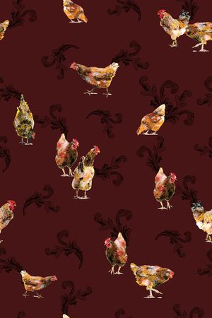 动物纹印花华亿平台图片