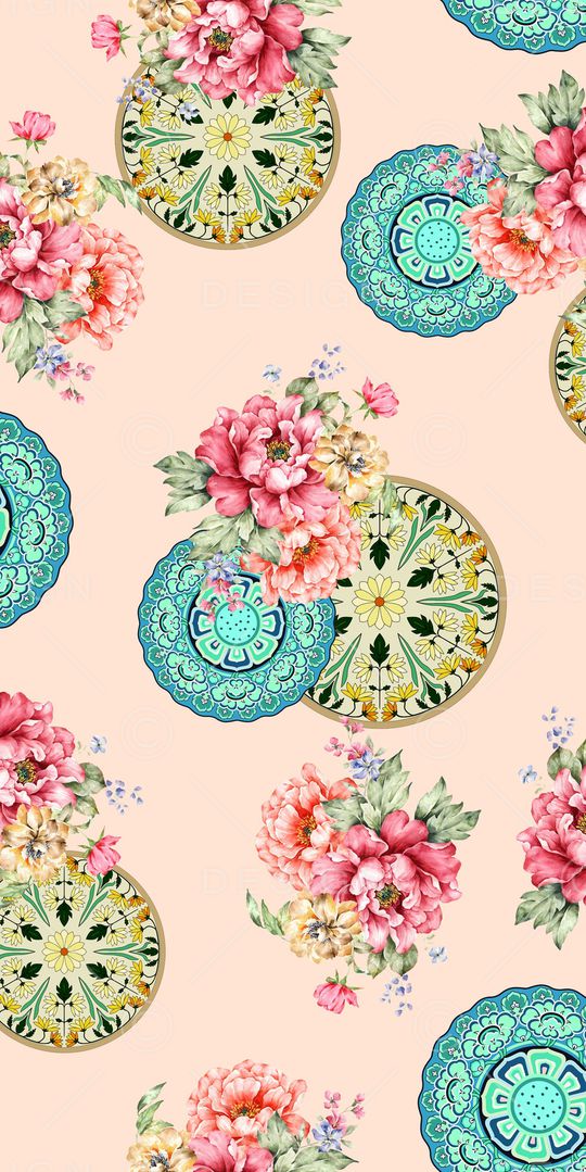 牡丹印花华亿平台图片