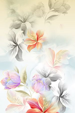 花朵印花华亿平台图片