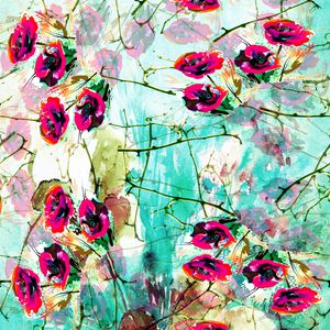 小方巾印花华亿平台图片