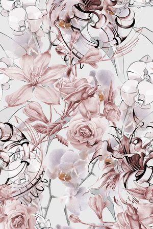 手绘印花华亿平台图片