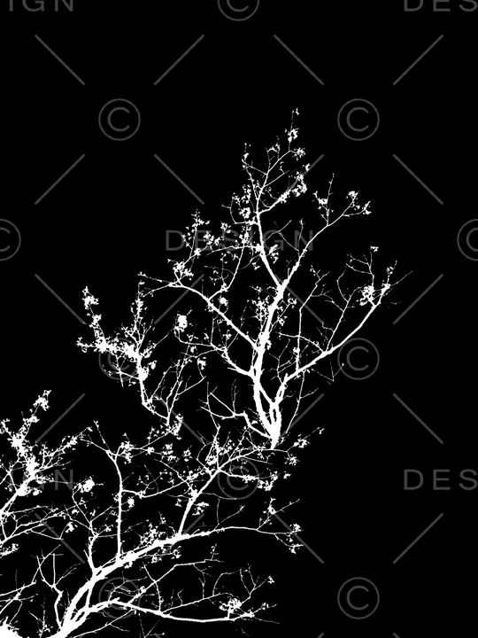 抽象纹理几何树数码印花印花华亿平台图片