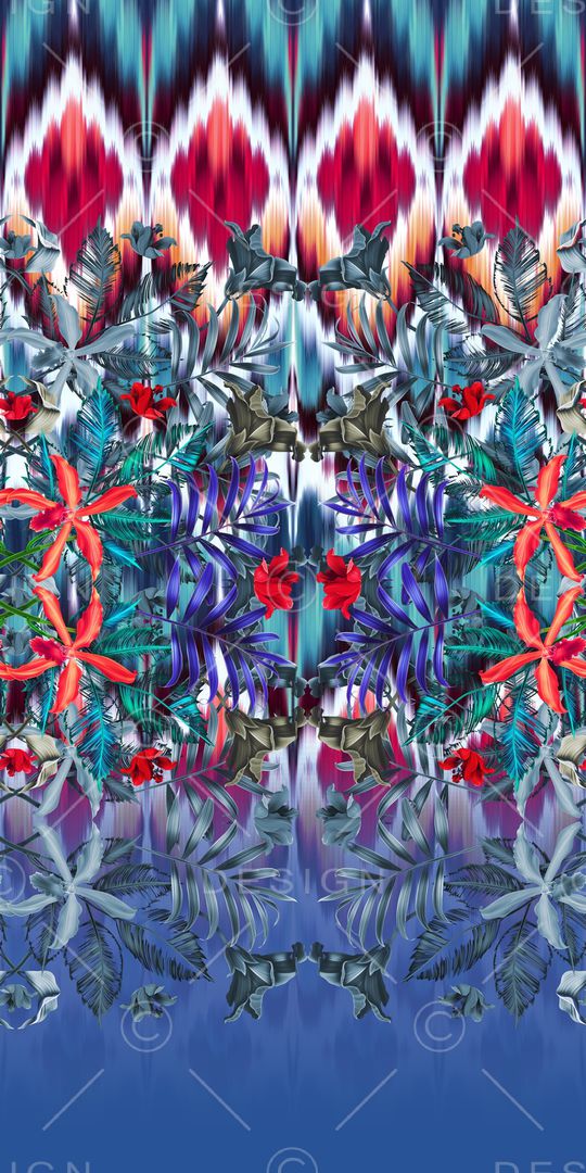 扎染印花华亿平台图片