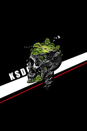 骷髅头印花华亿平台图片