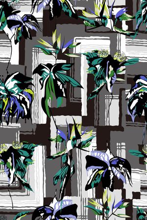 植物纹印花华亿平台图片