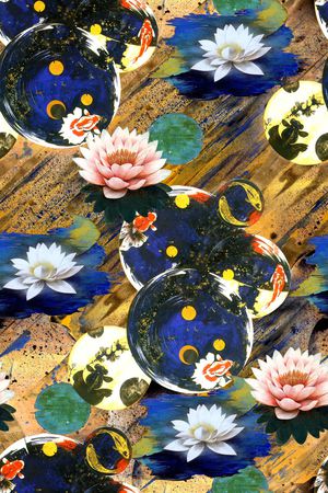 中国风印花华亿平台图片