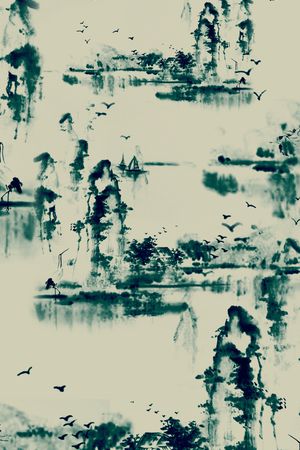 中国风印花华亿平台图片