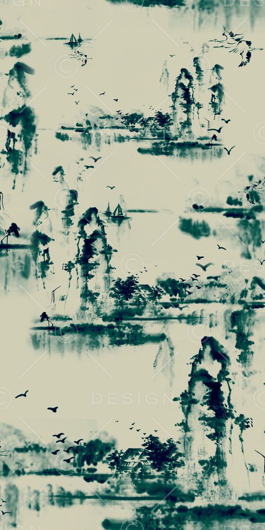 中国风印花华亿平台图片