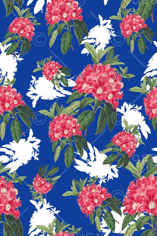 复古花卉印花华亿平台图片