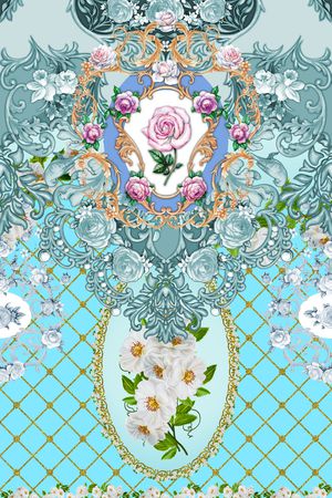 花纹印花华亿平台图片