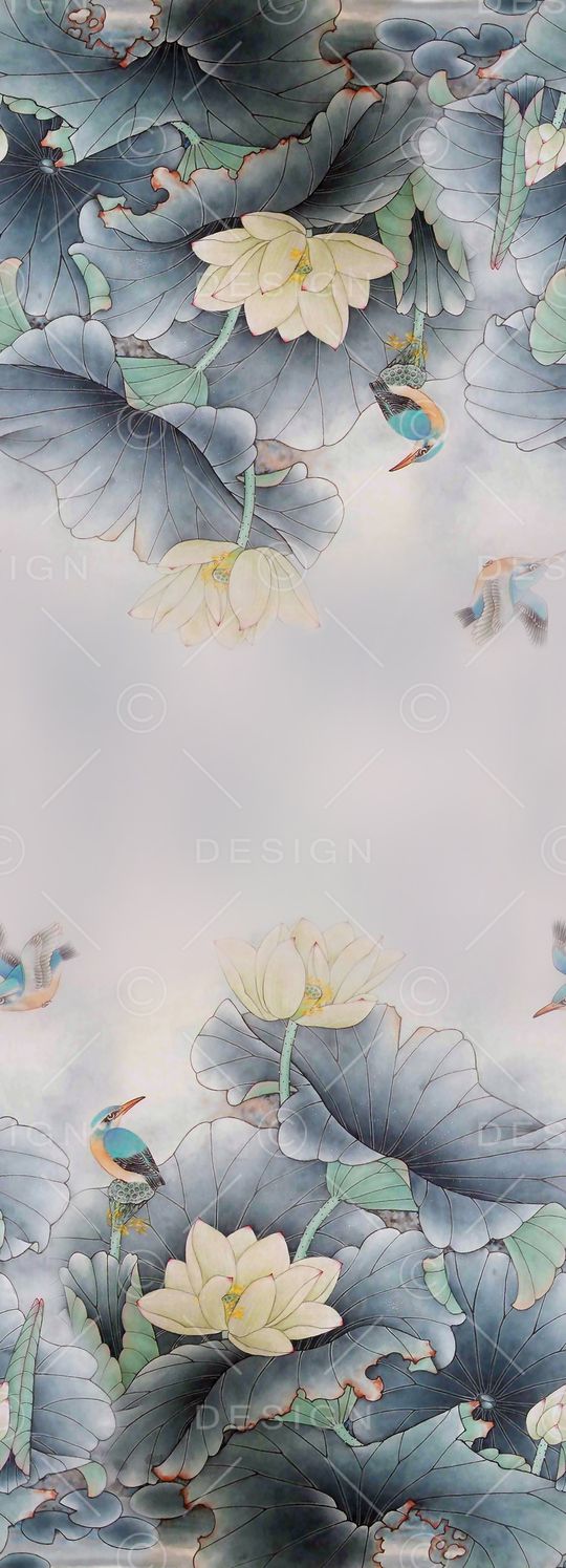 花鸟印花华亿平台图片