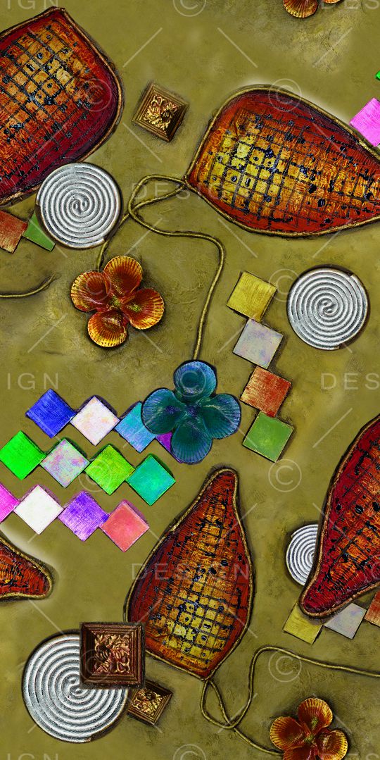 复古印花华亿平台图片