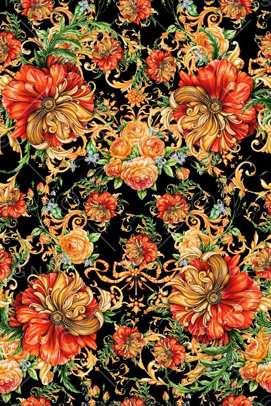 手绘印花华亿平台图片