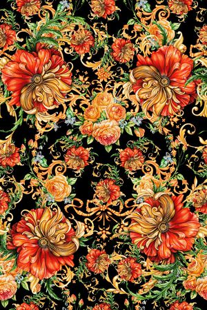 手绘印花华亿平台图片