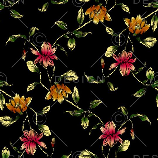 花朵印花华亿平台图片