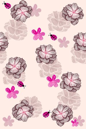 乱花印花华亿平台图片