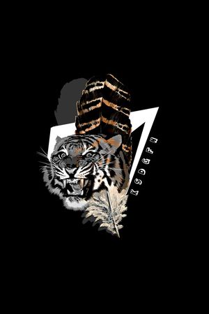 老虎头印花华亿平台图片