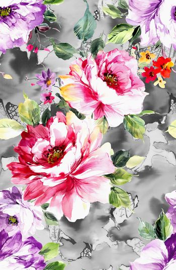 欧式时尚大牌印花华亿平台图片