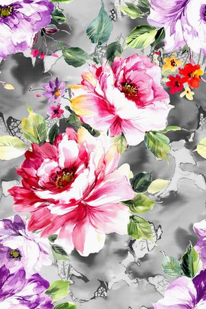 欧式时尚大牌印花华亿平台图片