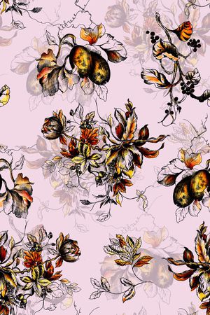 乱花印花华亿平台图片