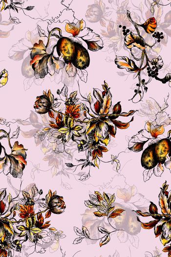 乱花印花华亿平台图片