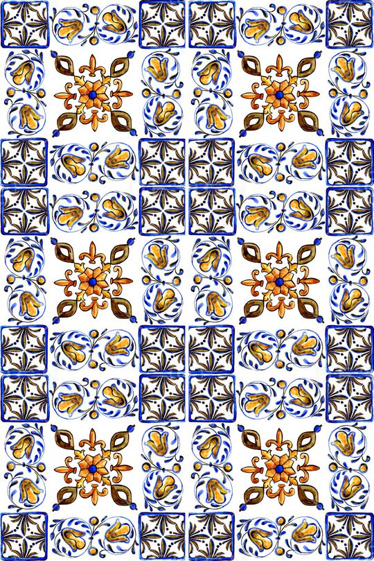 青花瓷印花华亿平台图片