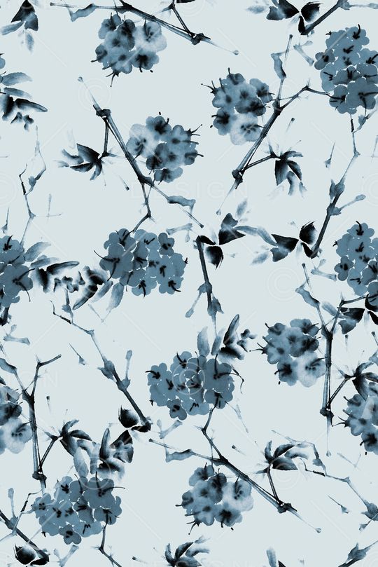 水墨印花华亿平台图片