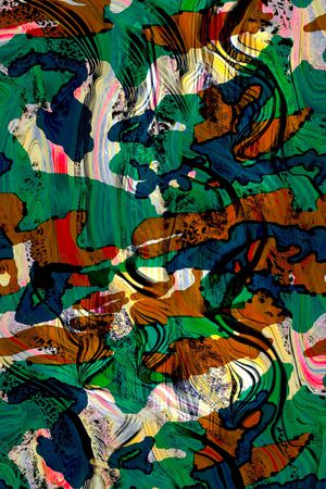 水彩迷彩印花华亿平台图片