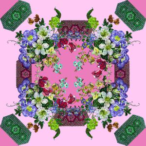 小方巾印花华亿平台图片