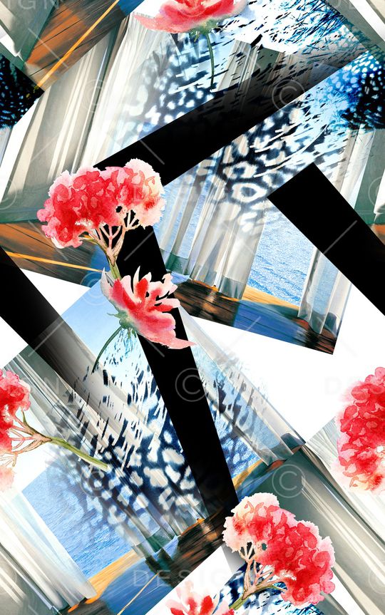 花朵印花华亿平台图片